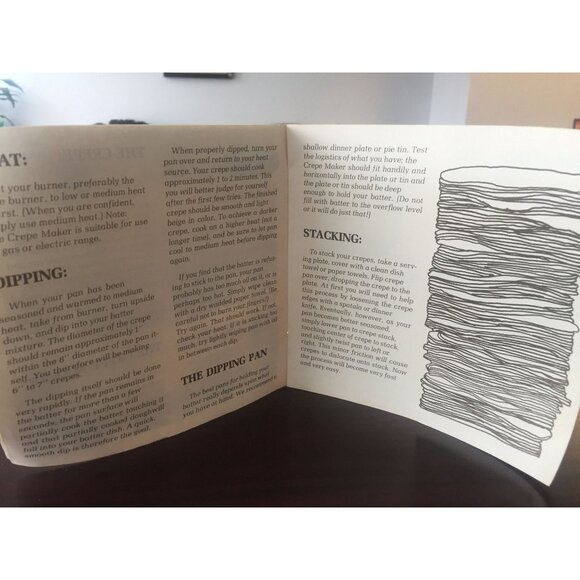 Vintage Pier 1 Imports International Crepe Maker With Original Instructions - Picture 10 of 10